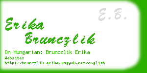 erika brunczlik business card